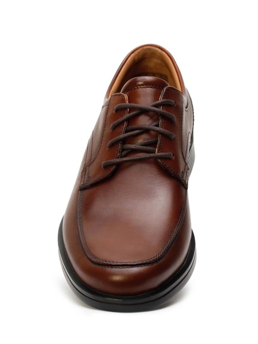 NEW!! Men’s Clarks Un Aldric Park Moc Toe Lace Up Oxfords Tan Leather Size 7M